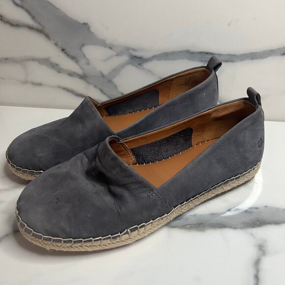 Lucky Brown Women's Blue Suede Beachy Comfort Slip-On Espadrille Loafers Sz 8.5 - Picture 4 of 8